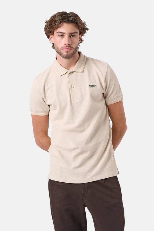 Heren tops polo korte mouw Beige - ANTWRP