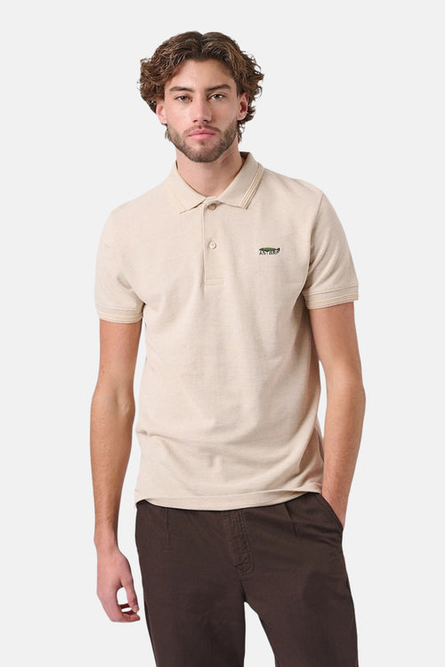 Heren tops polo korte mouw Beige - ANTWRP