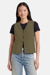 Blouse sans manches - kahki