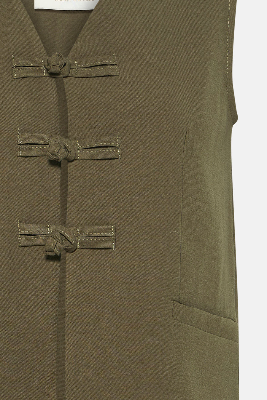 Blouse sans manches - kahki