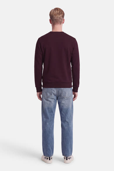 Sweater O-hals - Bordeaux