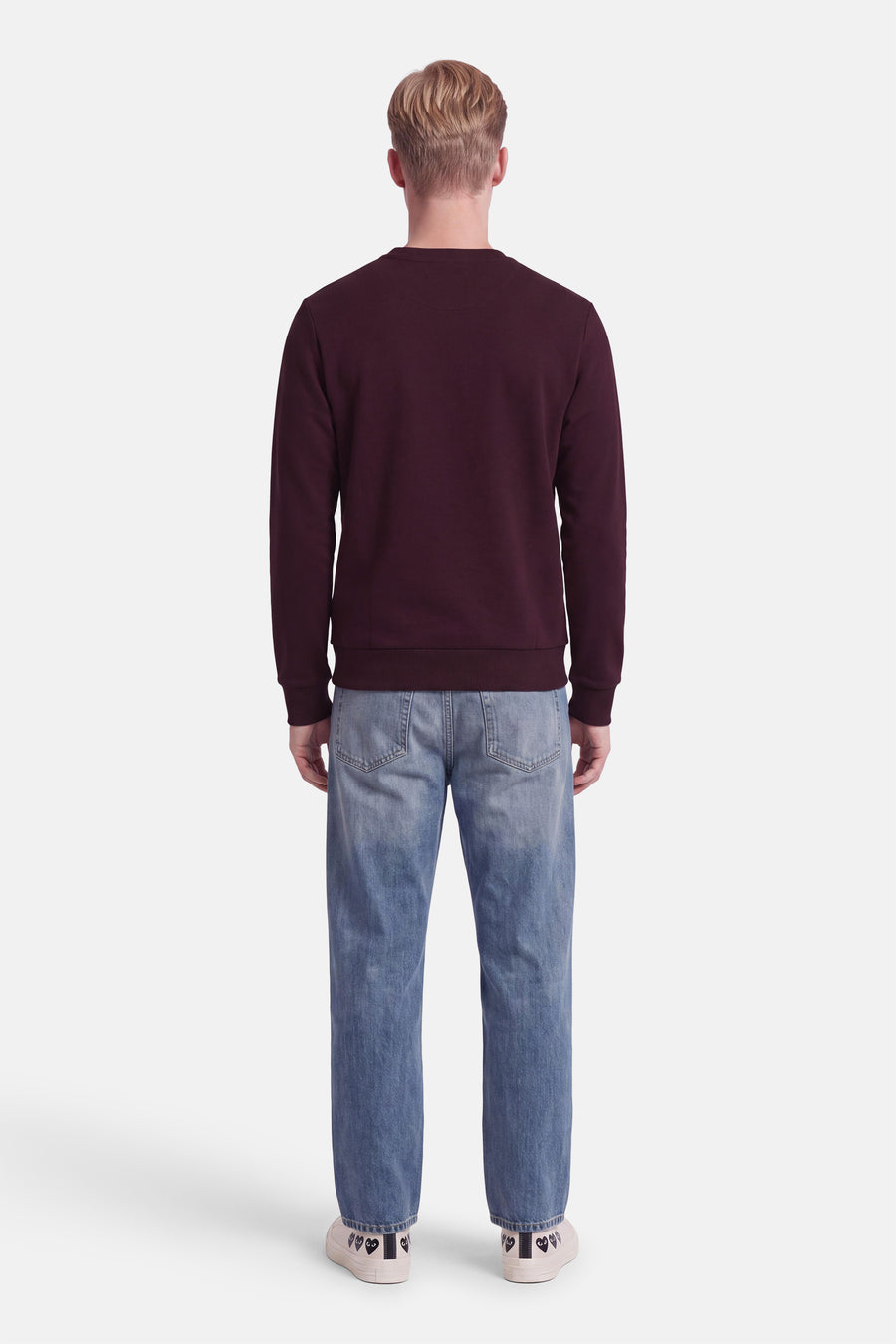 Sweater O-hals - Bordeaux