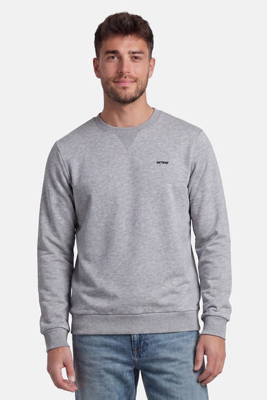 Sweat col O - gris