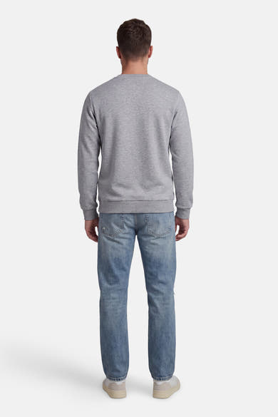 Sweat col O - gris