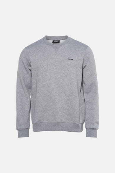 Sweat col O - gris