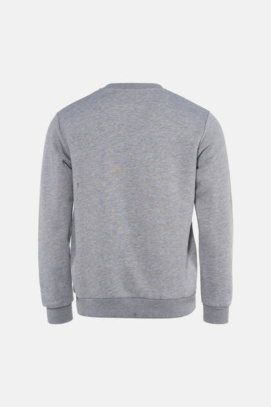 Sweat col O - gris