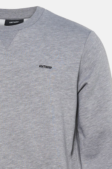 Sweat col O - gris