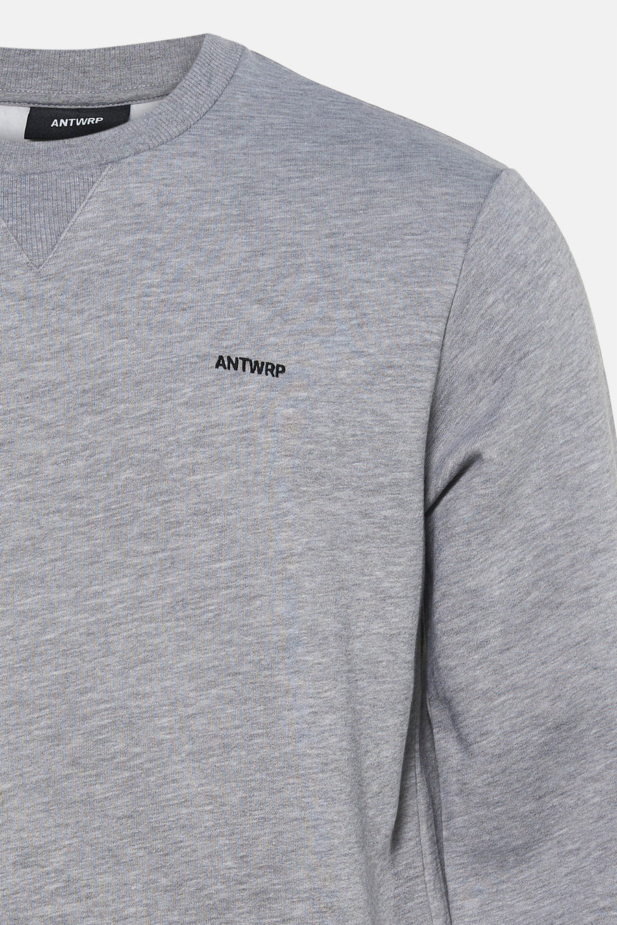 Sweat col O - gris