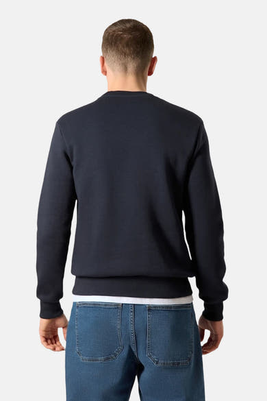 Sweat col O - bleu