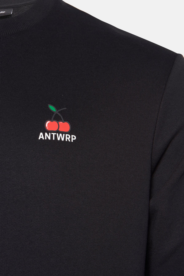 Sweat col rond Noir - ANTWRP