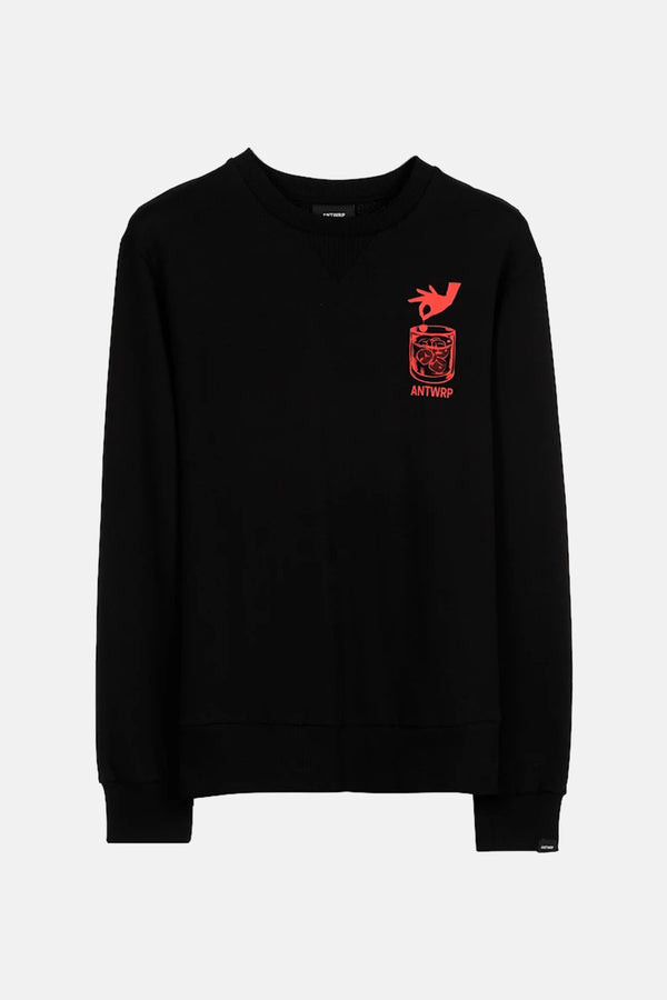 Sweat col rond Noir - ANTWRP