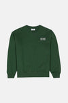 Sweat-shirt vert de ANTWRP, avec un logo blanc brodé sur la poitrine.