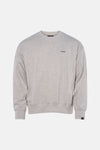 Grijze rondehals sweatshirt van ANTWRP met discreet logo op de voorkant en geribbelde afwerkingen.