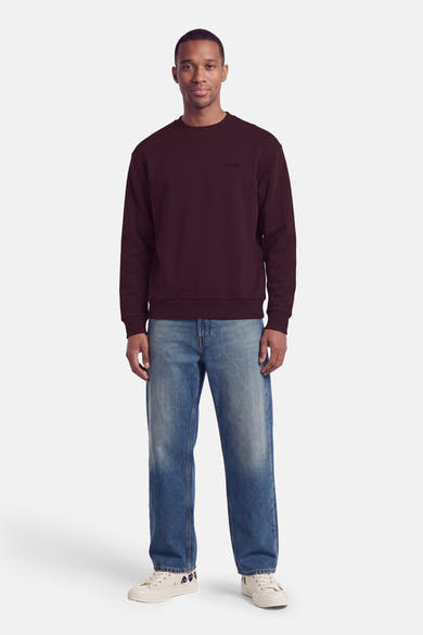 Sweater O-hals - Bordeaux