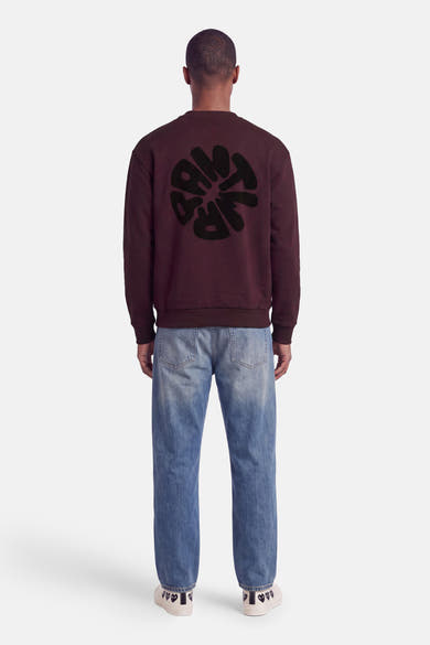 Sweater O-hals - Bordeaux