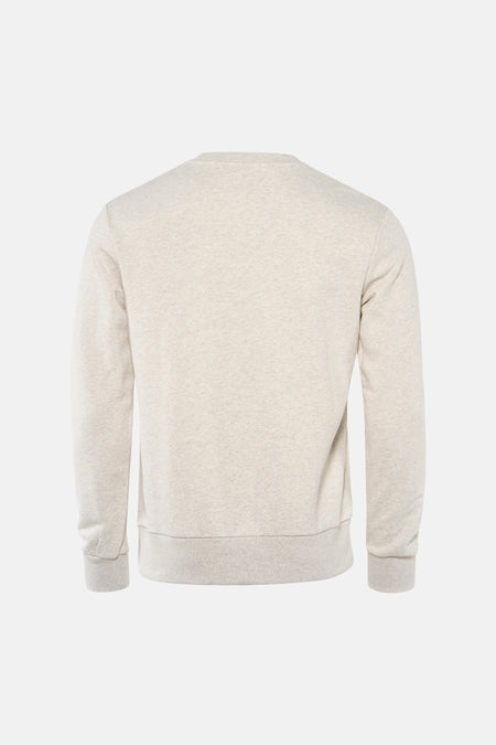 Beige sweatshirt van ANTWRP, klassieke pasvorm met lange mouwen, gemêleerde textuur.