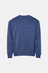 Sweat bleu de ANTWRP, avec logo discret sur la poitrine et poignets côtelés.