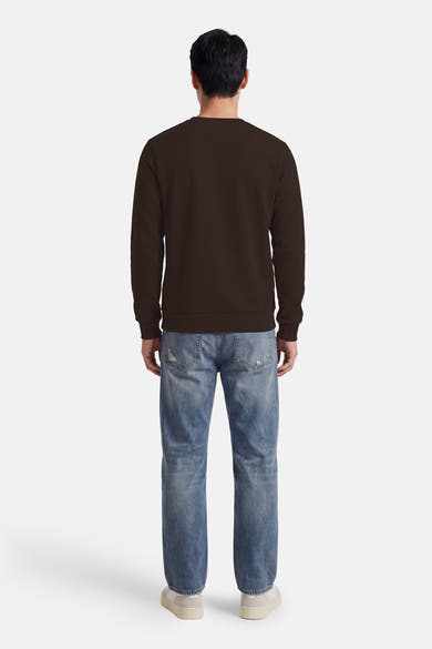 Sweater O-hals - bruin