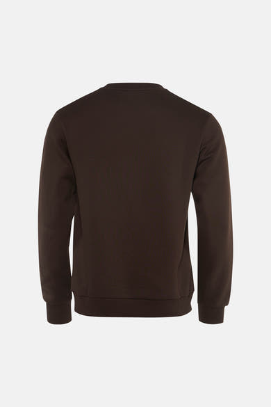 Sweater O-hals - bruin