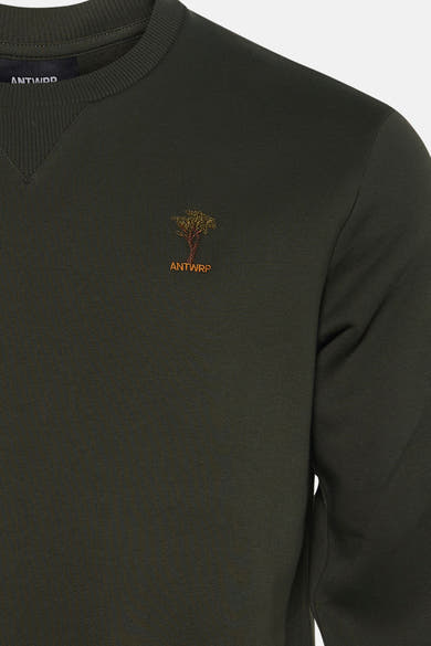 Sweater O-hals - green