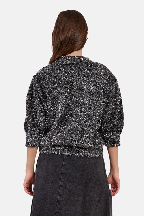 Pull met ronde hals - zilver