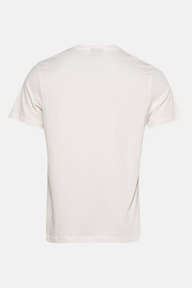 T-shirt à manches courtes écru de ANTWRP, vue arrière, avec un col rond simple.