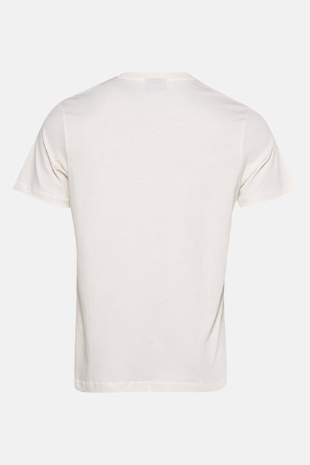 T-shirt à manches courtes écru de ANTWRP, vue arrière, avec un col rond simple.