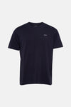 T-shirt bleu à manches courtes de ANTWRP, avec le nom de la marque brodé sur la poitrine.