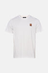 Wit T-shirt met korte mouwen van ANTWRP, met een vierkant logo op de borst.
