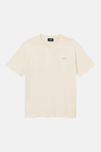 T-shirt à manches courtes écru de ANTWRP avec logo discret sur la poitrine.