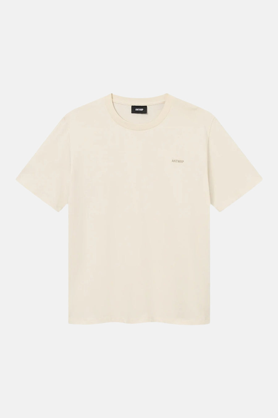 T-shirt à manches courtes écru de ANTWRP avec logo discret sur la poitrine.