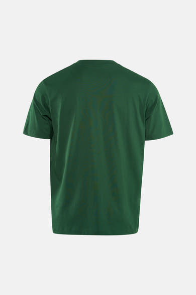 T-shirt à manches courtes vert par ANTWRP, vue arrière avec des manches courtes et un tissu uni.