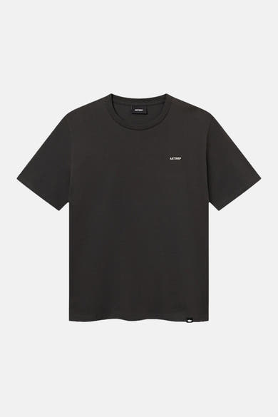 T-shirt noir à manches courtes de ANTWRP, avec logo discret sur la poitrine.