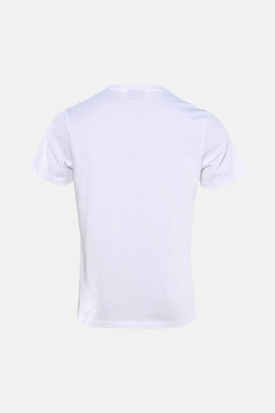 T-shirt à manches courtes blanc de ANTWRP, uni et présenté de dos sur fond clair.
