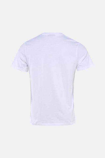T-shirt blanc à manches courtes d'ANTWRP, vue arrière sur un fond clair.