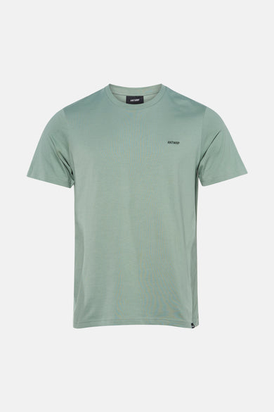 T-shirt à manches courtes vert de ANTWRP, avec logo brodé sur la poitrine et col rond.