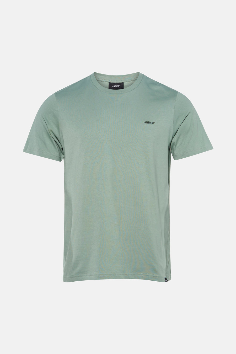 Groen T-shirt met korte mouwen van ANTWRP, met geborduurd logo op de borst en ronde hals.