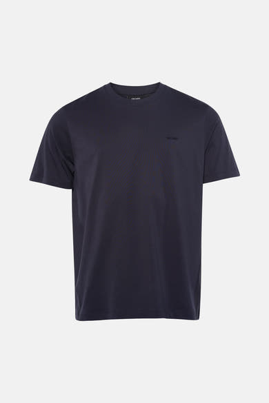 T-shirt à manches courtes bleu marine de ANTWRP, avec logo discret brodé sur la poitrine.