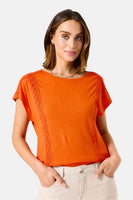 Top (korte mouwen) Oranje - GARCIA