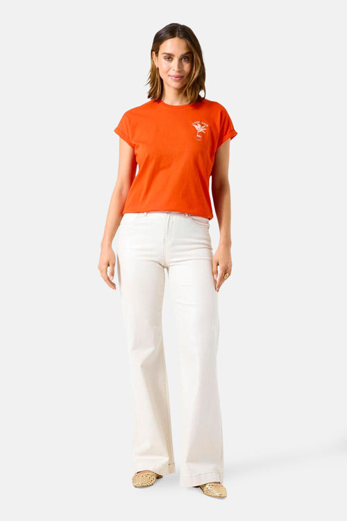 Top (korte mouwen) Oranje - GARCIA