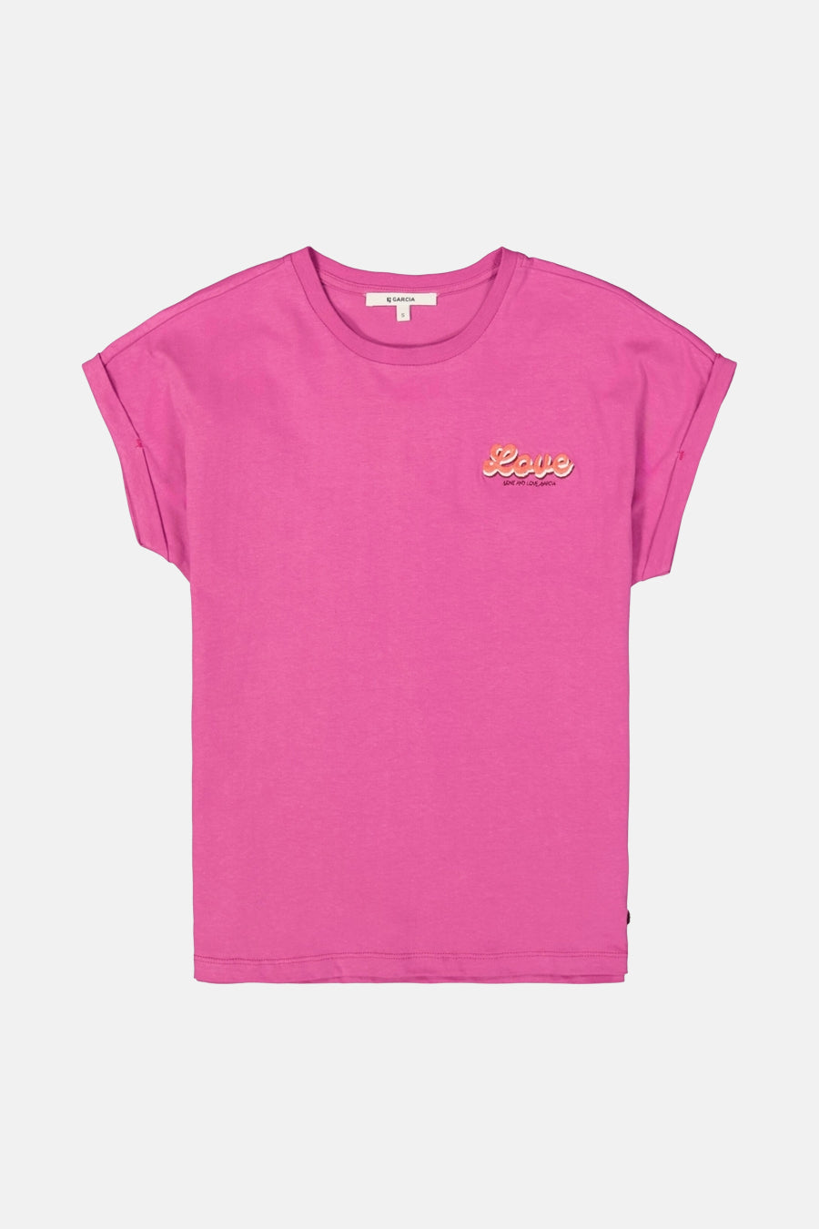 Top uni manches courtes Mauve - GARCIA