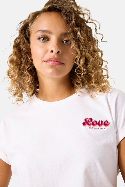 Top (korte mouwen) Ecru - GARCIA