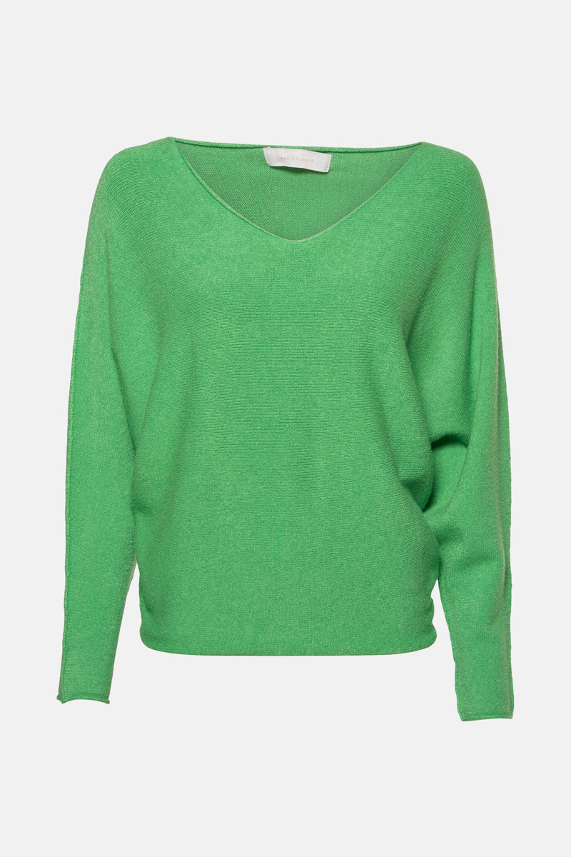 Pull col V Vert - AMELIE ET AMELIE