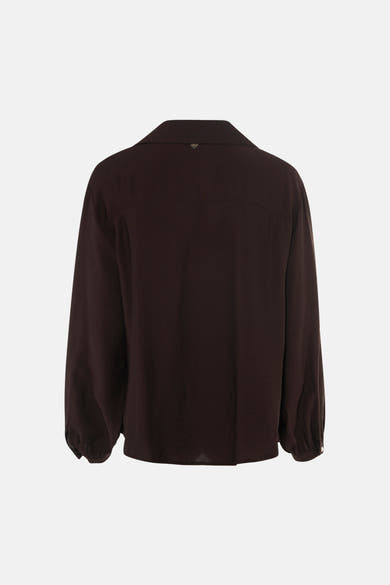Blouse met lange mouwen - bruin