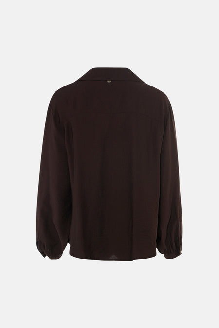 Blouse (lange mouwen) bruin - AMELIE ET AMELIE
