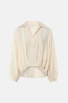 Blouse à manches longues - beige