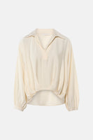 Blouse à manches longues - beige