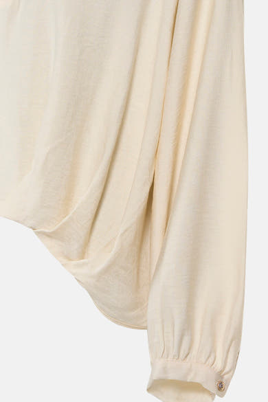 Blouse à manches longues - beige