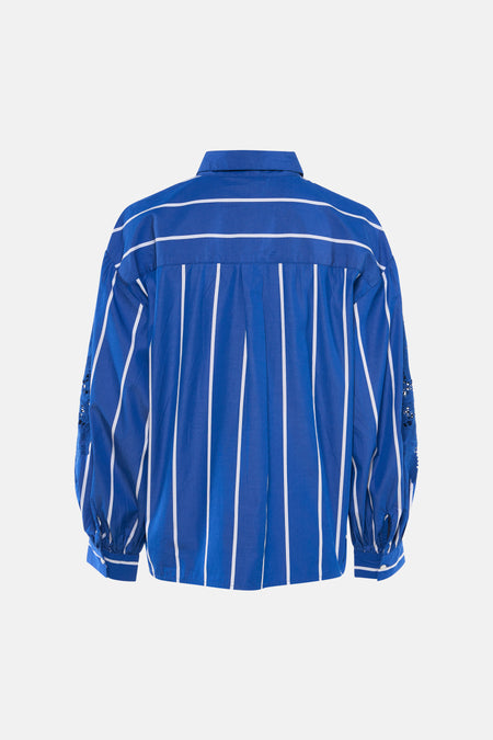 Chemisier (manches longues) bleu - CAROLL