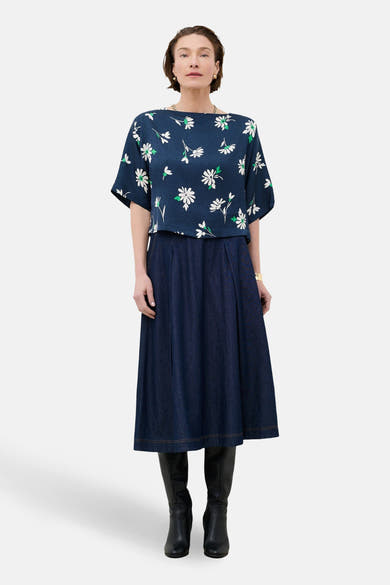 Blouse à manches courtes - multicolore